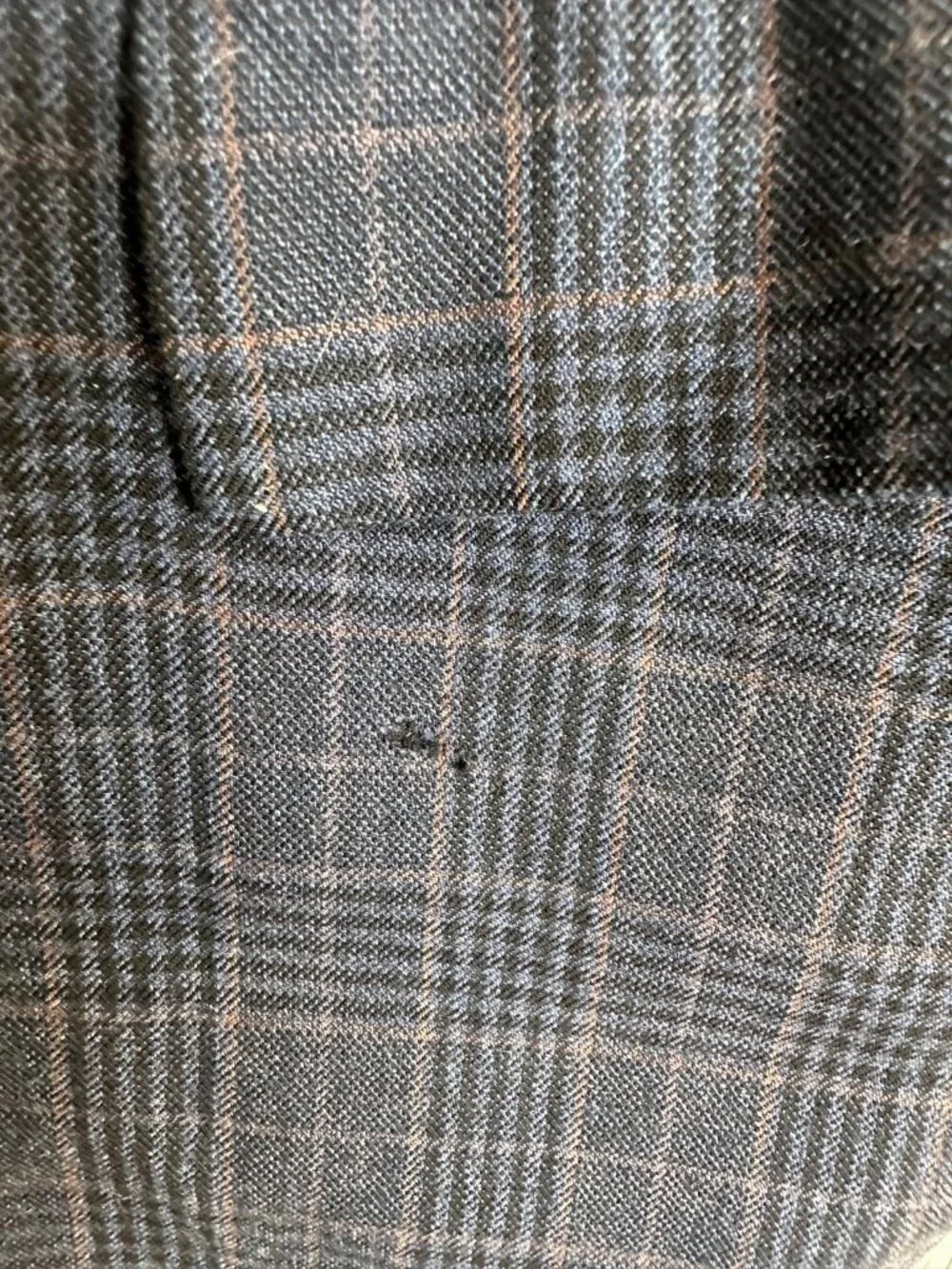 Brooks Brothers Madison Blazer Mens 46R Sport Coat REDA Plaid Check Gray Blue